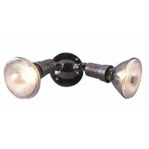 Halo 300watt Outdoor Security Twin Head Floodlight Fixture (PWT250BR) Bronze - Picture 1 of 5