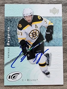 Patrice Bergeron signierte 2007-08 Upper Deck Karte #18 Boston Bruins NHL Auto RAD - Bild 1 von 1