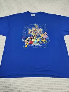 Disneyland 50th Anniversary Vintage Happiest Homecoming On Earth T-Shirt - Picture 1 of 11