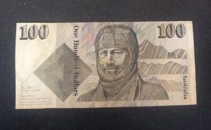 Australia $100 Early Paper Banknote, ZAA PREFIX, circulated. - Picture 1 of 2