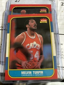 #116 Melvin Turpin 1986-87 Fleer NBA Basketball Card - Set Break - Picture 1 of 2