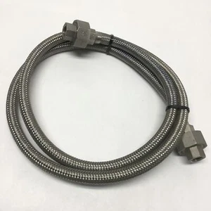Hose Master AF5750 Annuflex Stainless Steel Corrugated 1/4" Braided Hose, 4ft - Picture 1 of 3