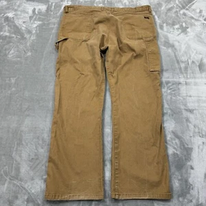 Dickies Pantalone Uomo 44x32 Marrone Dritto Carpentiere Tela Abbigliamento da Lavoro Logo Outdoor - Foto 1 di 8