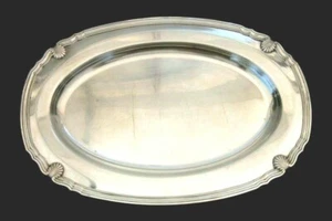 * ANCIEN PLAT OVALE GALLIA CHRISTOFLE 44 cm x 30 cm 1.640 KG - Imagen 1 de 6