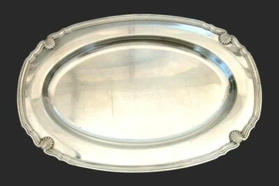 * ANCIEN PLAT OVALE GALLIA CHRISTOFLE 44 cm x 30 cm 1.640 KG - Photo 1/4