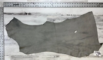 Оленья кожа, бакскин, сделано в США, серый, 2-3 унции, 3,2 кв. фута, D266GRA. - Изображение 1 из 4