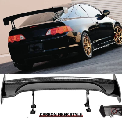 For 2002-2006 Acura RSX 46" Rear Trunk Spoiler Racing Wing GT-Style Carbon Fiber Foto 1 de 4