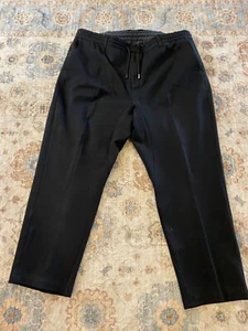 Armani Exchange Pants Mens XXL Black Joggers Drawstring Elastic Waist Stretch - Picture 1 of 6