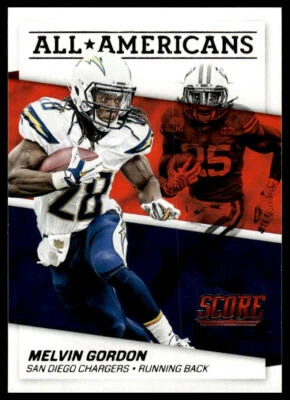2016 Score All-Americans #2 Melvin Gordon San Diego Chargers - Image 1 of 2