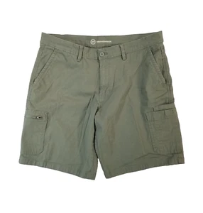 WP Weatherproof cargo hiking shorts men's 36 x 10 green ripstop stretch outdoor - Picture 1 of 14