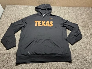 Nike Texas Longhorns Hoodie Mens 2XL Black Sweatshirt NCAA Therma-Fit - Picture 1 of 11