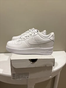 Nike Air Force 1 White Womens size 8 - Picture 1 of 7