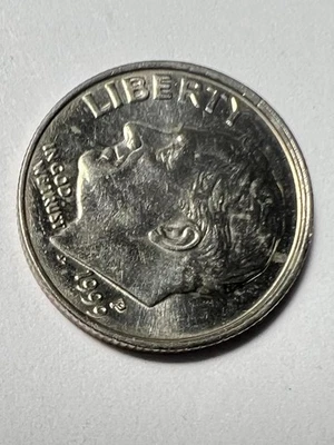 1999 P Roosevelt Dime Errors "Double Rim" on Coin Rare!! - Image 1 of 4