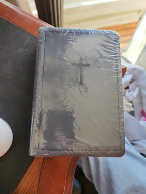 NIV Compact Pocket Bible Charcoal Italian Duo-tone Leather NEW & SEALED - Image 1 of 2