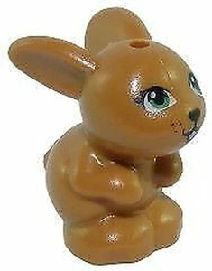 LEGO Animal Medium Nougat Friends Detailed Sitting Rabbit Minifigure - Picture 1 of 1