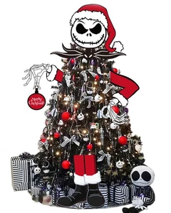 Topper de árbol de Navidad grande, decoración gótica de Navidad de Halloween para árbol, hueco... - Imagen 1 de 6