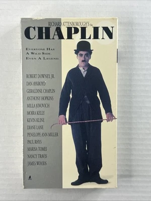 (Chaplin) Starring Robert Downey Jr., (VHS 1993) Director  Richard Attenborough - Image 1 of 3