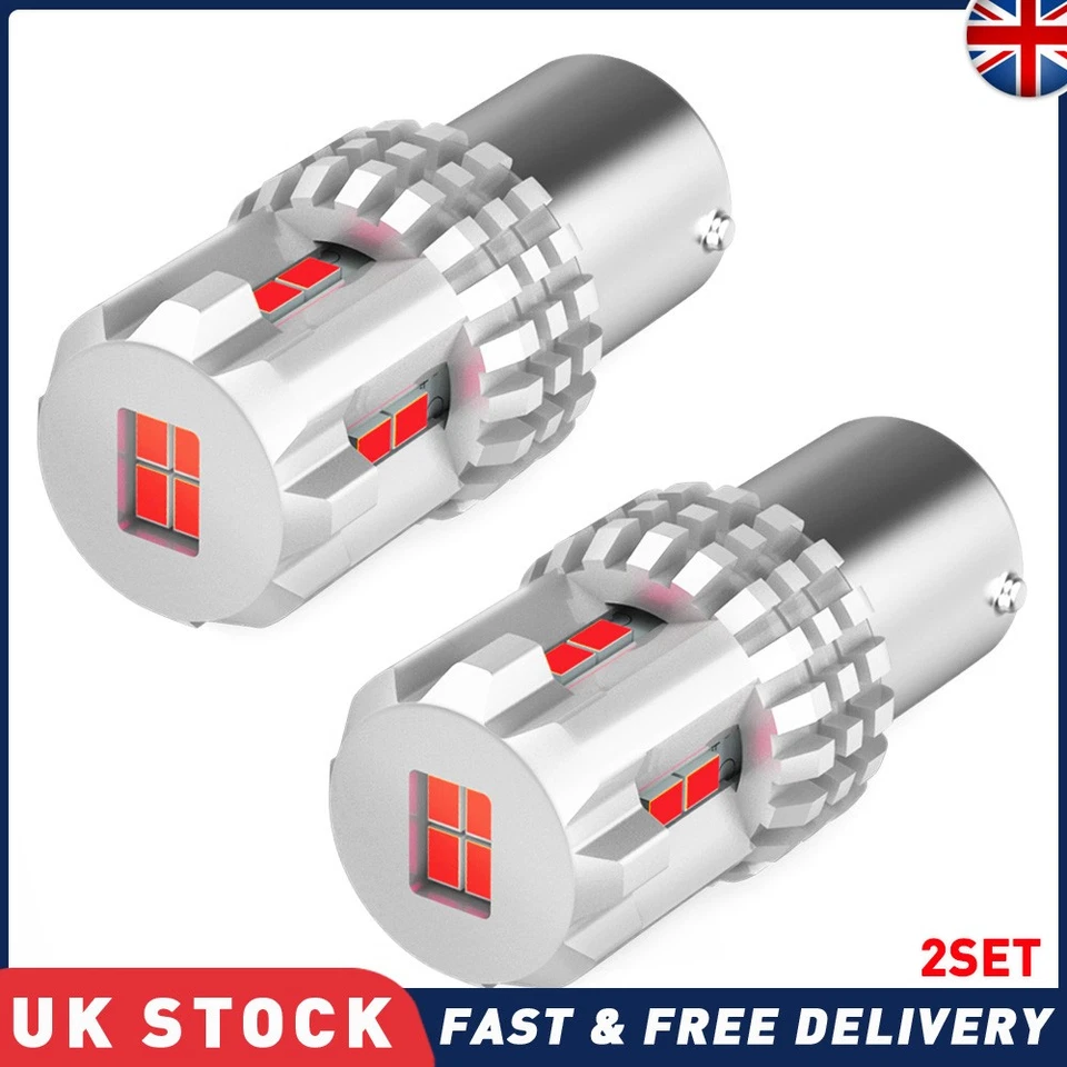 AUXITO 1157 BAY15D P21/5W 380 RED LED Brake Tail Stop Indicator Light Bulb Lamp