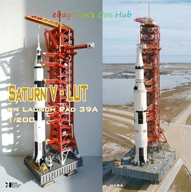 1/200 Scale Saturn V Rocket Launch Pad 3D Printed Model