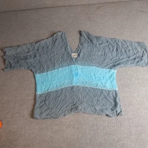 Gypsy 05 Womens Top Large Blue Sheer V-Neck - Picture 1 of 8