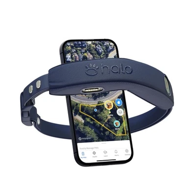 Collar Halo 4 GPS Inalámbrico Perro Cerca y Collar de Entrenamiento, Impermeable, Medianoche, Al Foto 1 de 4