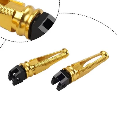 2x Reposapiés trasero de pasajero dorado para Ducati Panigale 1098 1198 1199 1299 959 899 Foto 1 de 4