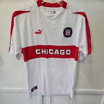 NOS Chicago Fire 2003-2004 Puma Soccer Jersey Away Kit Adult SMALL MLS - Image 1 of 4