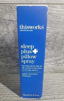 THIS WORKS Sleep Plus Pillow Spray 2.5oz NIB Natural Sleep Aid Lavender  - Image 1 of 4