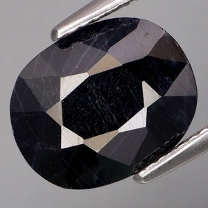 6.03Cts.UNHEATED! Natural BIG Midnight Blue Sapphire Gemstone Africa - Picture 1 of 4