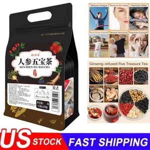 Kidney Ginseng Five Treasure Tea -Eight Treasure Tea with Wolfberry & Mulberry - Picture 1 of 14