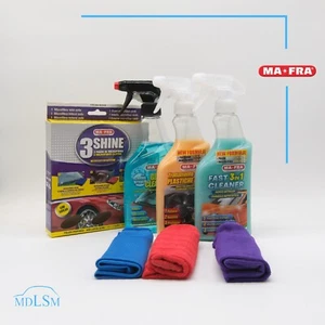 MA-FRA KIT LAVAGGIO RAPIDO AUTO COMPLETO LAVAGGIO A SECCO VETRI PLASTICHE PANNI - Foto 1 di 1