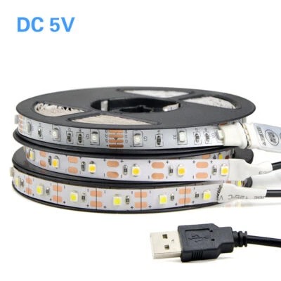LED Streifen mit USB Stripe Licht Beleuchtung Band Leuchte Lichterkette 0.5M-3M - Bild 1 von 4