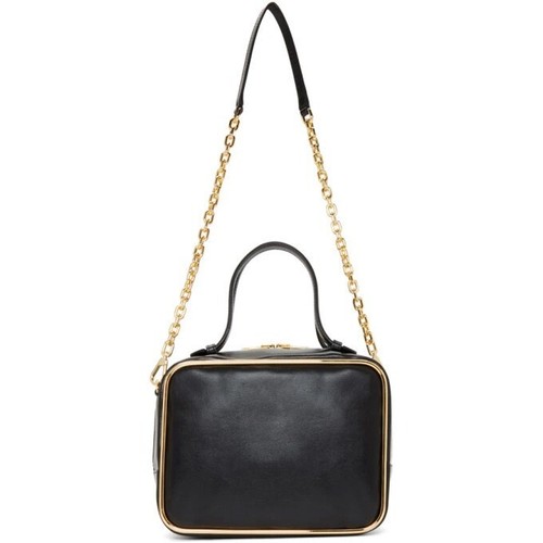 Borsa quadrata Alexander Wang Halo nuova con etichette Borsa da passerella in pelle nera per giorno e notte