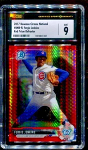 Fergie Jenkins /10 2017 Bowman National Convention Chrome Refractor Red CSG 9 - Bild 1 von 2