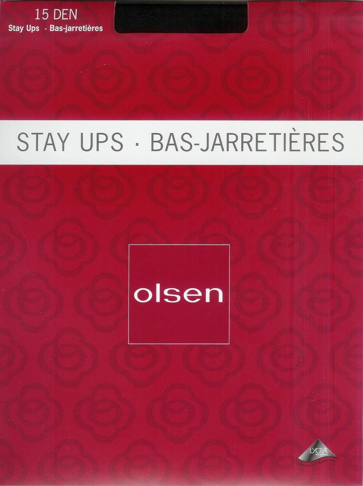 seidigfeine halterlose Strümpfe, transparent-15den, Spitze,schwarz,40-42 *olsen* - Bild 1 von 1