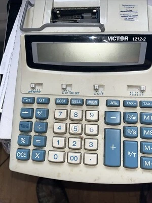 Victor 1212-2 Desktop Printing Calculator. Large LCD Display - Image 1 of 4