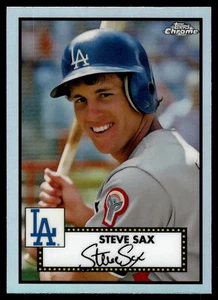 2021 Topps Chrome Platinum Anniversary Steve Sax Refractor  #690 - Picture 1 of 2