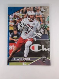 2022 Topps Premier Lacrosse League PLL #75 Dhane Smith BLUE Parallel #61 /99 - Picture 1 of 2