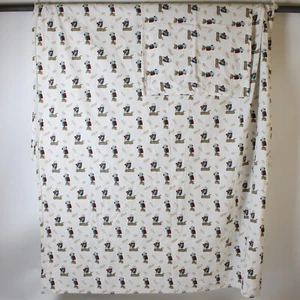 Lot of 2 JCPenney Winter Owl Pattern Twin XL Cotton Flat Sheet and Pillowcase - Picture 1 of 5