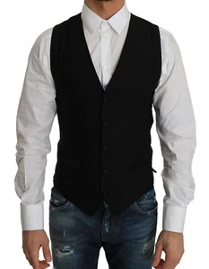 DOLCE & GABBANA Weste schwarz Wolle Kleid Weste Gillet s. IT44/US34/XS UVP $ 500 - Bild 1 von 9
