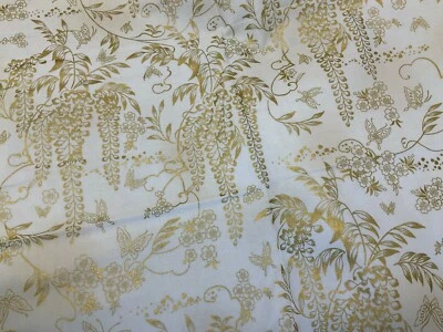 ROBERT KUFMAN IMPERIAL METÁLICO 15 #AHYM18624-15 FLORAL MARFIL DE HYUN LEE - 1/2 Foto 1 de 3