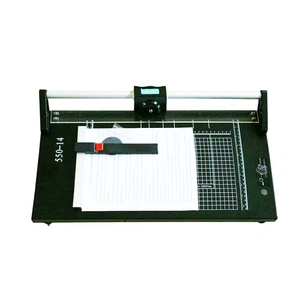 Automatically Paper-Fixing 14" Rotary Paper Cutter Trimmer Cutting Tool