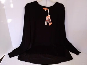 Womans Top One A Black Long Sleeve XXL Pullover Sweater Blouse Career Casual - Picture 1 of 5