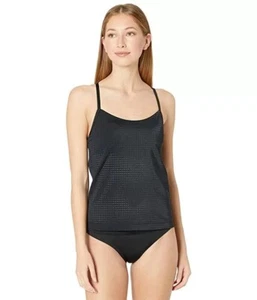 Nike L43632 Damen Schwarz Essential Lagenlook Tankini Oberteil Größe Medium - Bild 1 von 3
