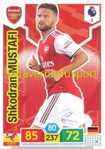 003 SHKODRAN MUSTAFI # ARSENAL FC PANINI PREMIER LEAGUE 2019 2020 ADRENALYN - Picture 1 of 1