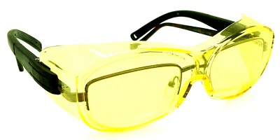 Shooter's Edge OTG Over-the-Glasse Z87.1 Safety Shooting Glasses Contrast Yellow - Image 1 of 4