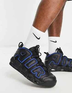Nike Air More Uptempo 96 Black Game Royal Iron Grey DV6487-001 Size 9.5 US ✅ - Picture 1 of 17