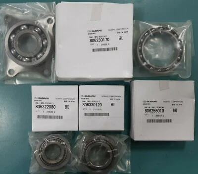 SETx4 GENUINE TRANSFER CASE EXTENSION BEARING SUBARU IMREZA,LEGACY,FORESTER 5MT - Image 1 of 4