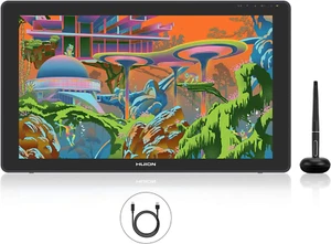 HUION KAMVAS 22 plus Pen Display Graphics Drawing Tablet with Full-Laminated QD - Picture 1 of 8