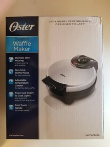 Oster Belgian Waffle Maker Stainless & Black (Model CKSTWF2000) NEW - Picture 1 of 1
